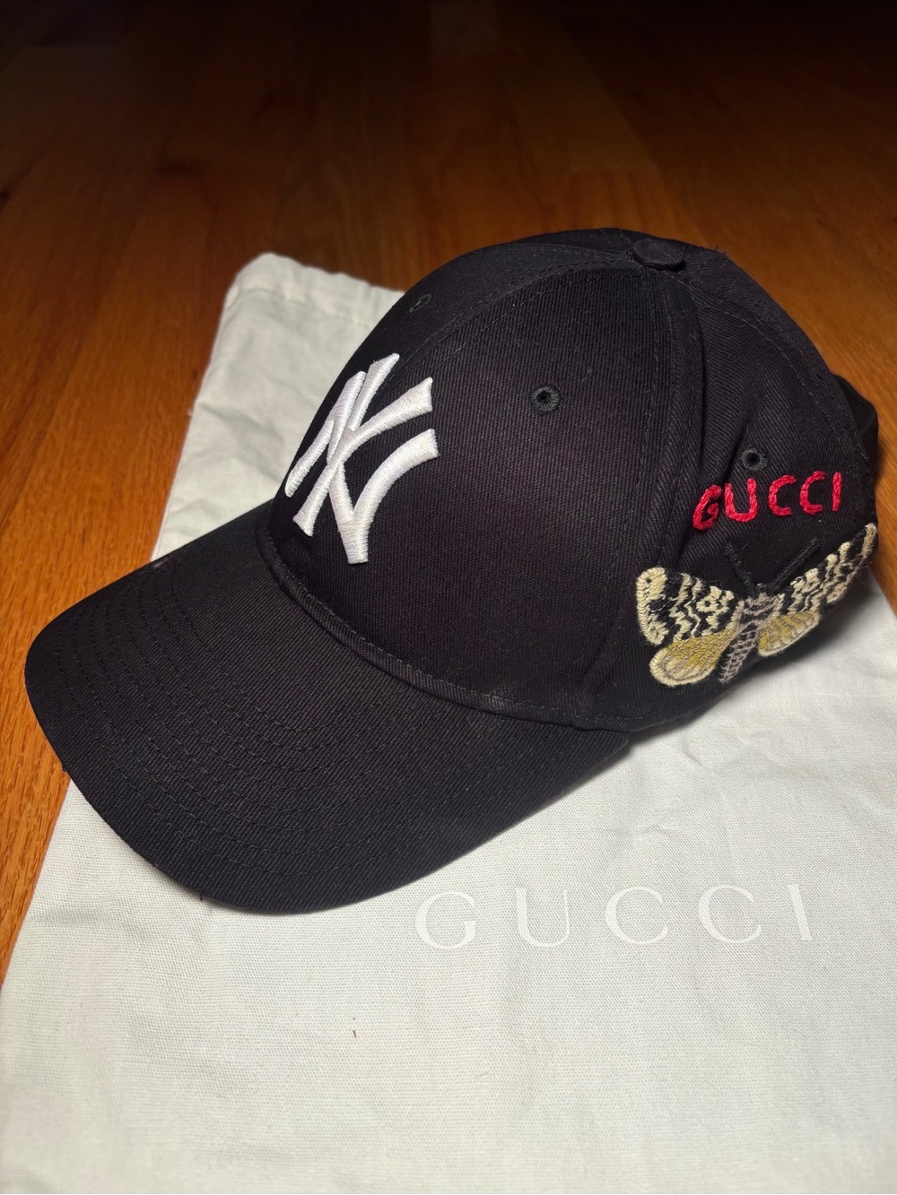 Gucci x MLB Collab Yankee Hat with Embroidery 🔥